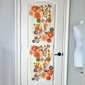Now Design Bird & Floral Tea Towel Set of 2 | Boho Retro Kitchen Decor